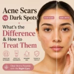 acne scars vs dark spots
