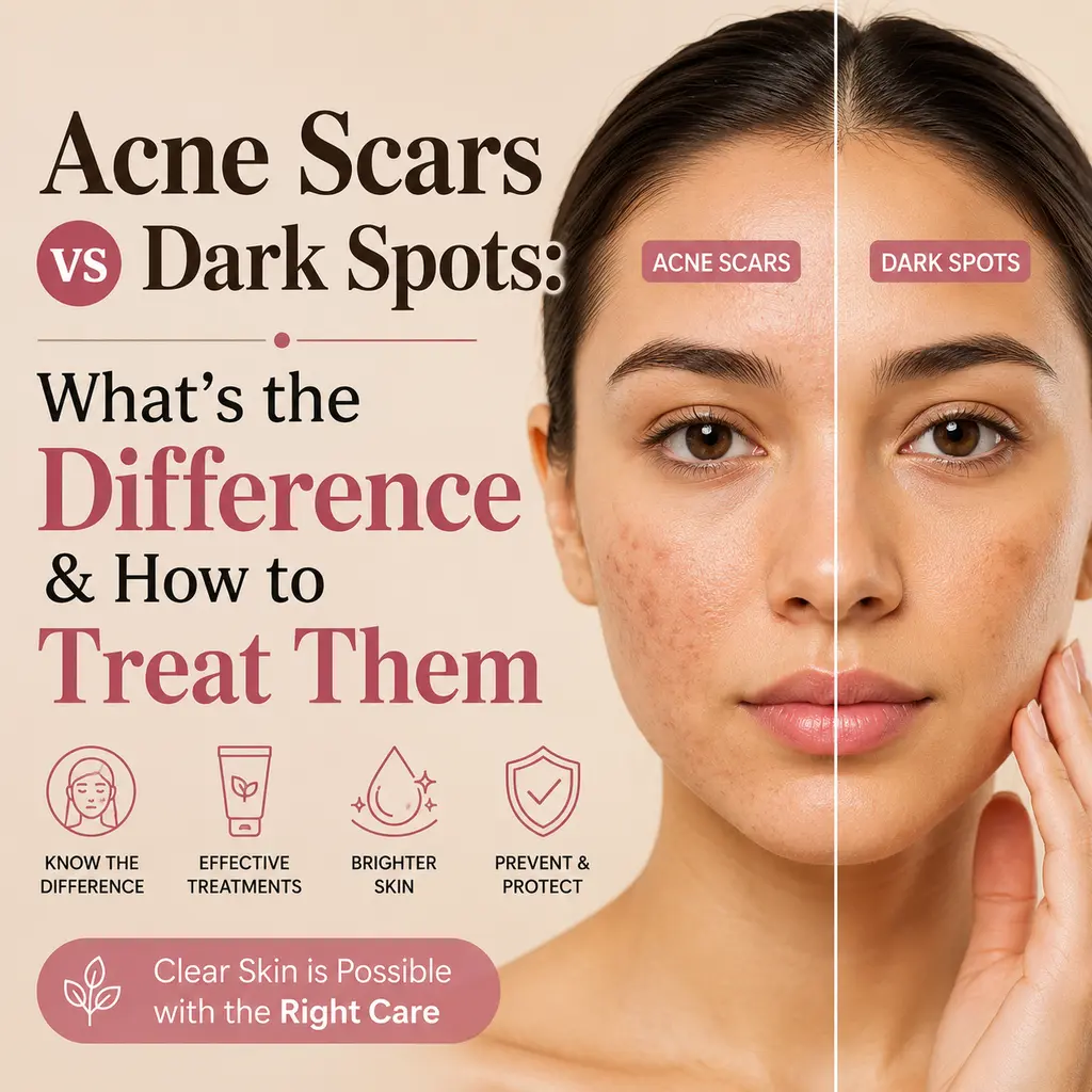 acne scars vs dark spots